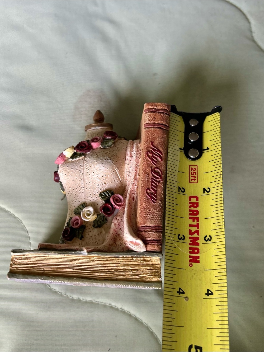 Vintage Seamstress Mannequin Floral Draped Material Bookend - Picture 7 of 9